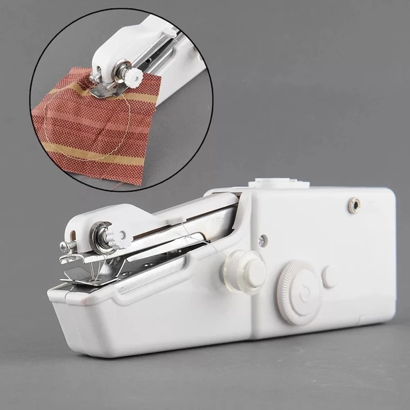 Mini Kolay Seyahat Ve Ev Tipi El Dikiş Makinesi Dikme Aleti - 4