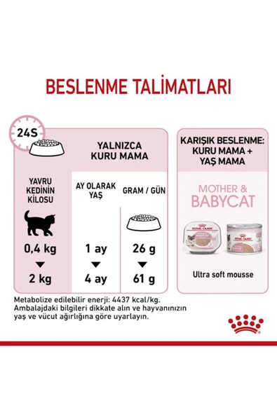 Mother&babycat Gebe/laktasyondaki Anne Ve Yavru Kedi Için Kuru Kedi Maması 2kg - 7