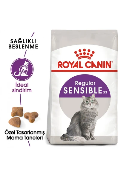 Sensible 33 Hassas Yetişkin Kedi Maması 15 Kg ürün görseli