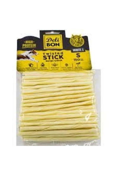 Deri Burgu Çubuk Ince Boy 150li Paket Beyaz Incex150ad. - Resim 2