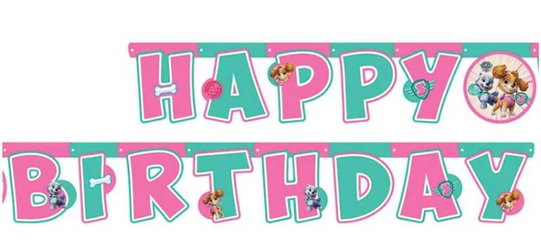 PAW PATROL SKYE HAPPY BIRTHDAY YAZI 1 ADET - 2