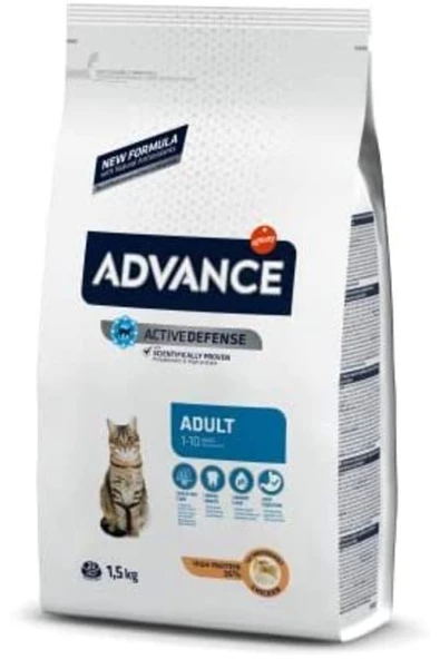 Yüksek Proteinli Tavuklu Yetişkin Kedi Maması 1.5 Kg