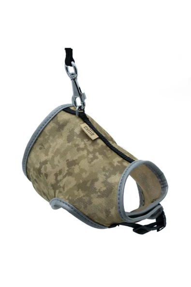 Havalı Ped Göğüs Tasma Seti 25x30 cm + 110 cm Kamuflaj Açık