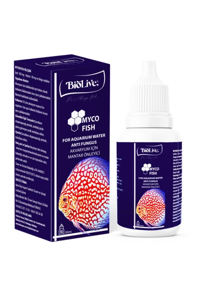 Biolive Myco Fish Akvayum Balıkları Mantar Önleyici 50ml