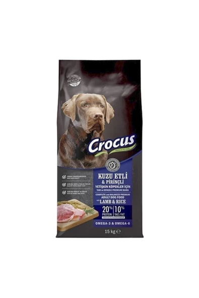 Kuzu Etli Pirinçli Yetişkin Köpek Maması 15 Kg