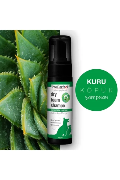 Kedi Köpek Kuru Köpük Şampuan 200 Ml Aloe Vera Özlü - 3