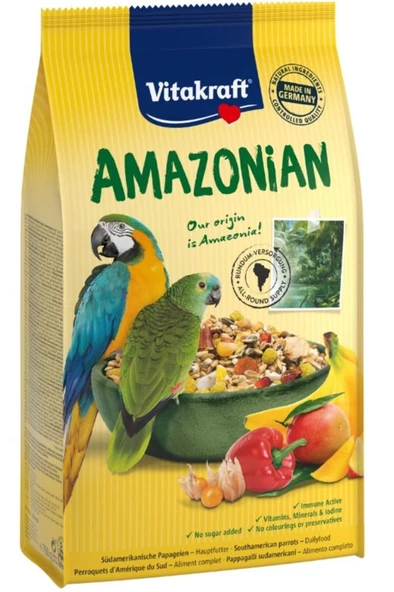 Vitakraft Amazon Afrika ve Gri Papağan Yemi 750gr Skt: 06/2026 ürün görseli