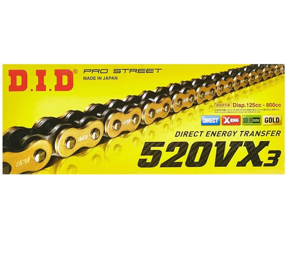 Yamaha MT 25 Did VX3 Xringli Zincir Gold