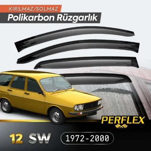 Periboia Renault 12 SW 1972-2000 Cam Rüzgarlığı V2 Mugen