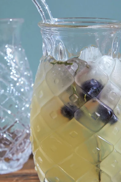 Periboia 1 Adet Ananas Cam Kokteyl Sunum Bardağı Cam Pipetli Kahve Soğuk İçecek Bardak - 3