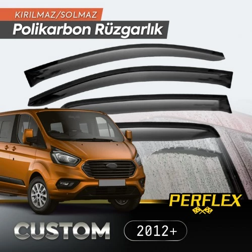 Periboia Ford Custom 2012+ Cam Rüzgarlığı V2 Düz