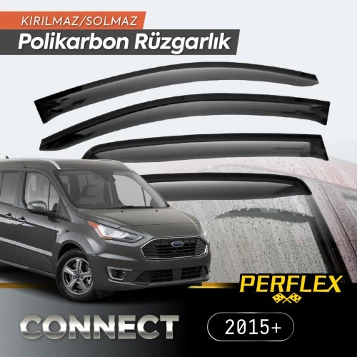 Periboia Ford Connect 2015+ Cam Rüzgarlığı V2 Düz
