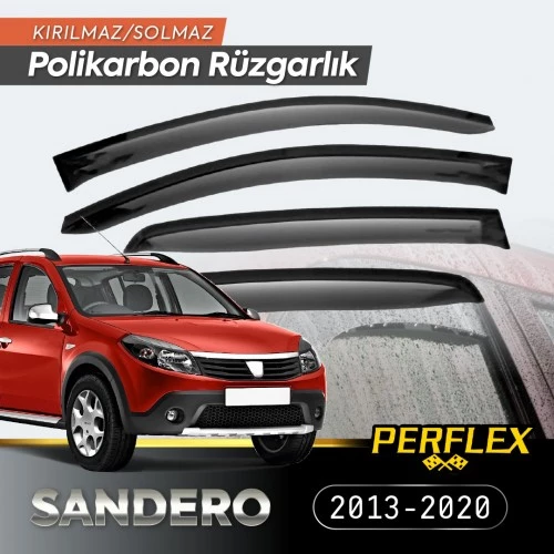 Periboia Dacia Sandero 2013-2020 Cam Rüzgarlığı V2 Düz