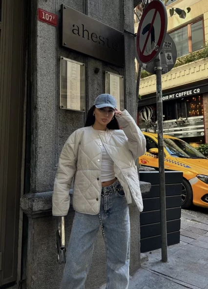 Ceket Mont- Beyaz - 3