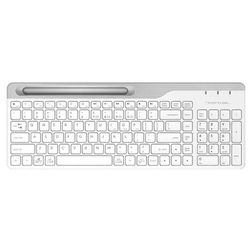 A4 Tech FBK25-B Beyaz Bluetooth ve Wireless Multimedya Q Klavye