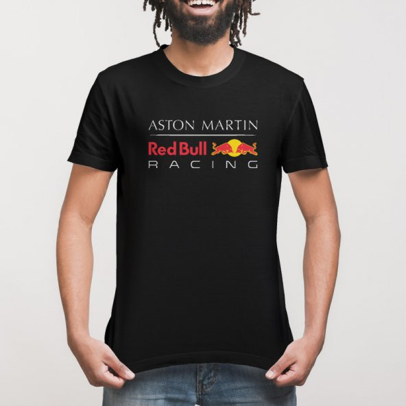 Aston Martin Red Bull Racing Logo Erkek Tişört - 3