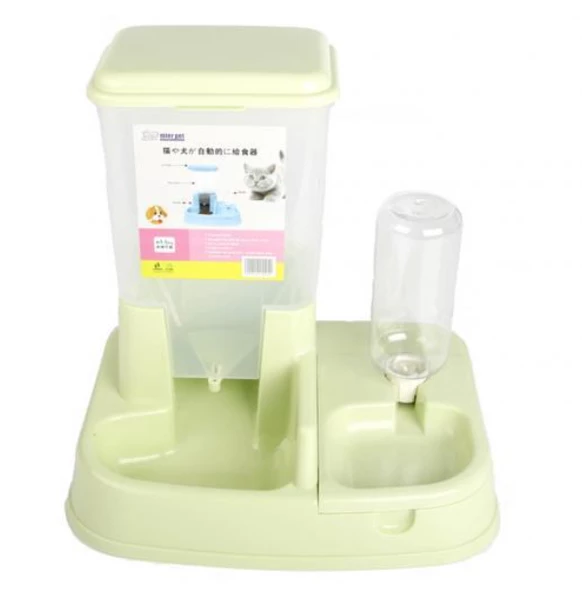 Kedi Köpek Ayrılabilir Otomatik Takviyeli Mama ve Su Kabı - 2