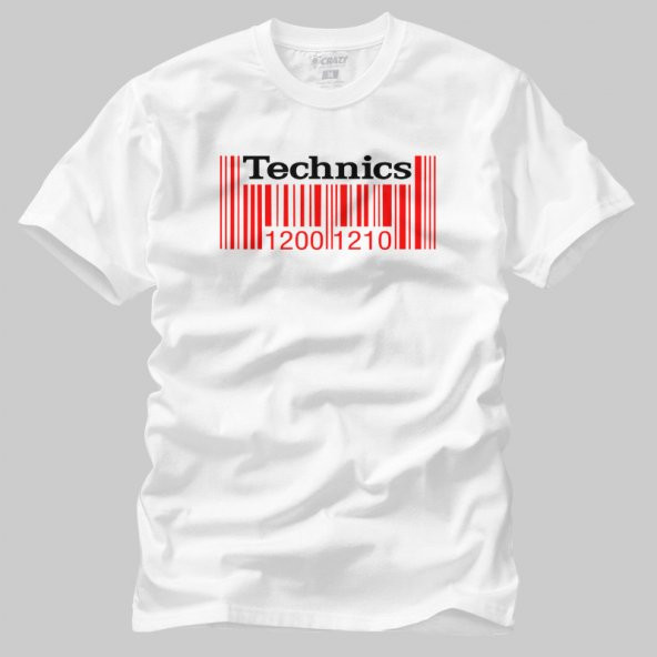 Technics Barcode Erkek Tişört