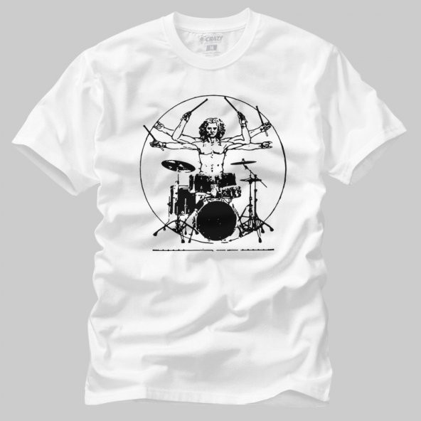 Vitruvian Drummer Erkek Tişört