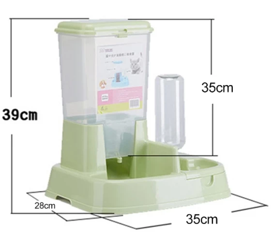 Kedi Köpek Ayrılabilir Otomatik Takviyeli Mama ve Su Kabı - 4