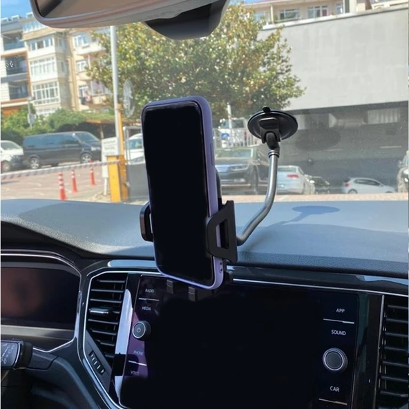 35cm spiralli otomatik açılan telefon tutacağı / SYTE173 - Resim 4