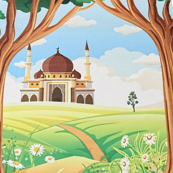 Çocuk Seccadesi Ağaç- Kahve 82×45 cm 110 gr - Tesbih Hediyeli - 3