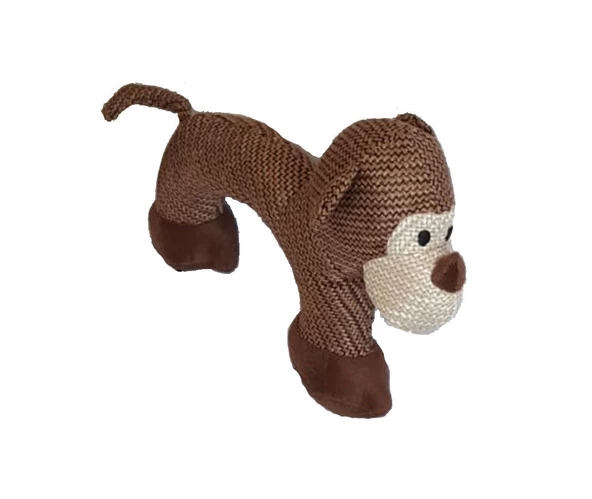 Maymun Figürlü Peluş Sesli Köpek Oyuncağı 25 Cm - 2