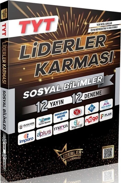 TYT Sosyal Bilimler 12 Yayın 12 Deneme Liderler Karması