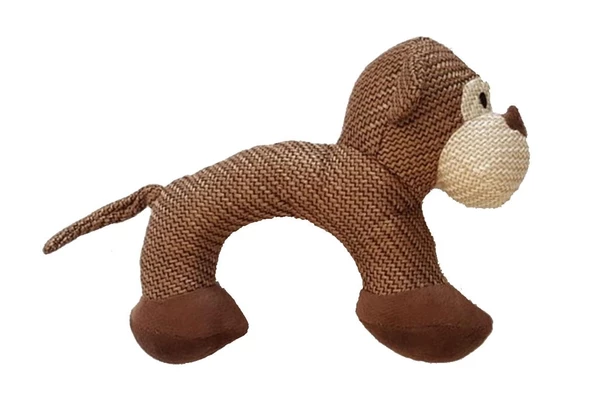 Maymun Figürlü Peluş Sesli Köpek Oyuncağı 25 Cm