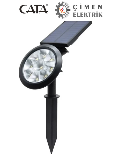 CATA CT 7320 18W Solar Güneş Enerjili Bahçe Armatürü Yeşil Işık