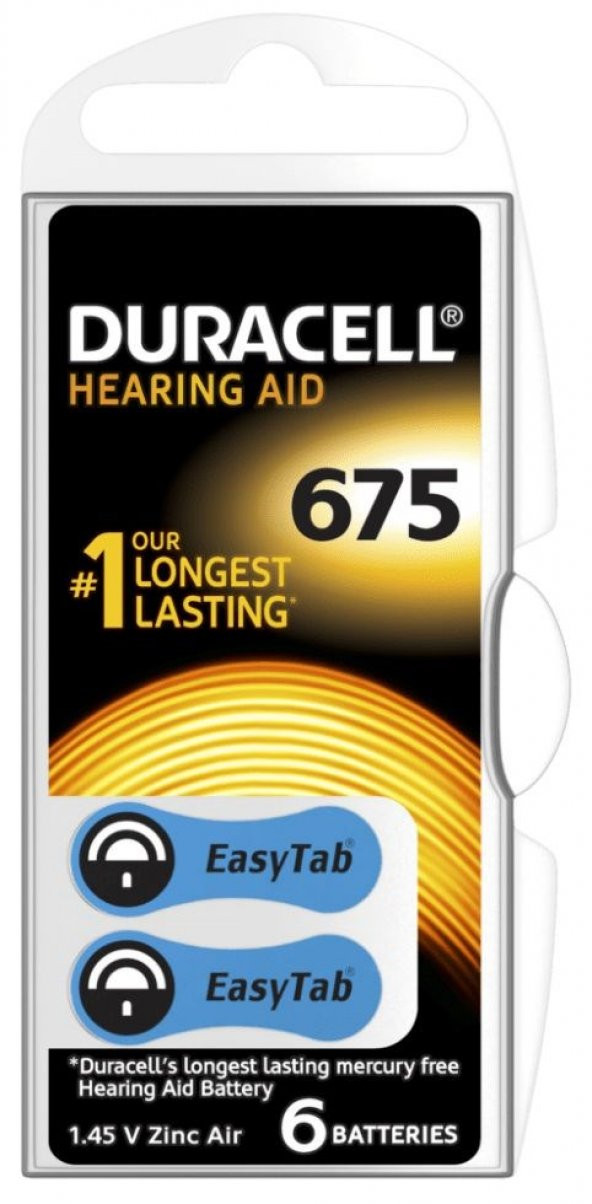 Duracell 675 Numara Pil Kulak İçi İşitme Cihazı Pili 2 Paket-Toplam 12 Adet Pil - 2