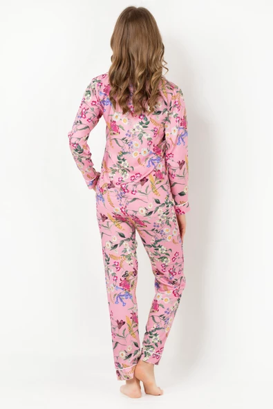 DoReMi Rosy Uzun Kollu Bayan Pijama Takımı - Resim 7