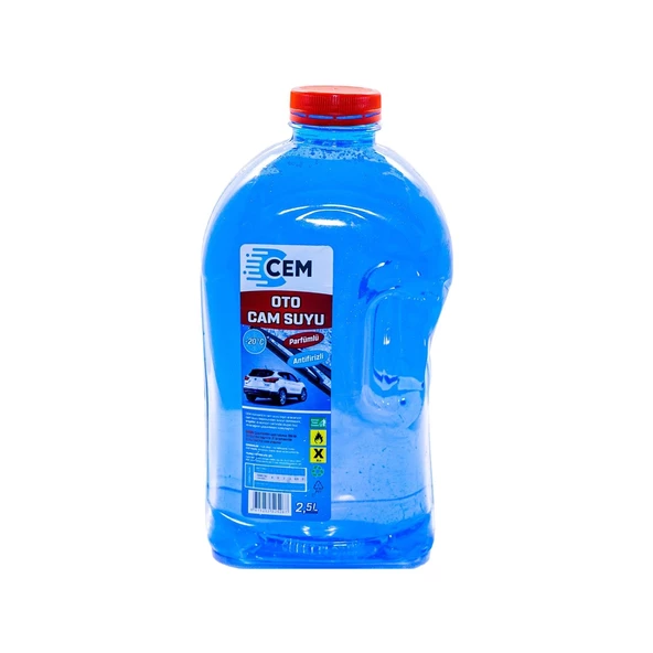 CEM CAR CARE Cam Suyu 2,5 LT Antifriz İçerikli -20 Derece