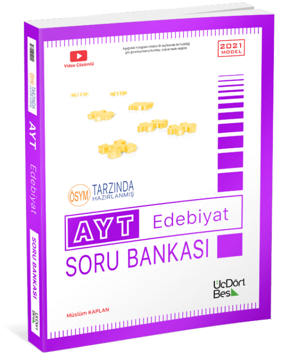 Üçdörtbeş Yayınları  AYT Edebiyat Soru Bankası 2022