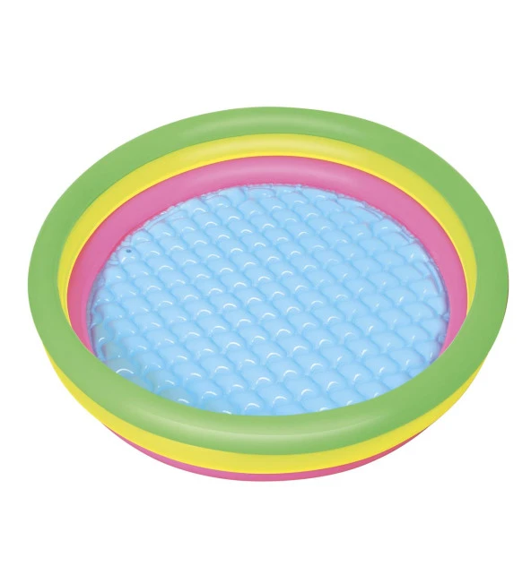Bestway 51104, 3 Boğum Renkli, Şişme Zemin Çocuk Havuzu, 102x25cm - 5
