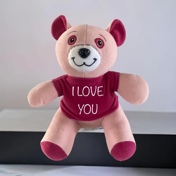 Uyku Arkadaşı Peluş Ayıcık 35 cm Pembe - 5
