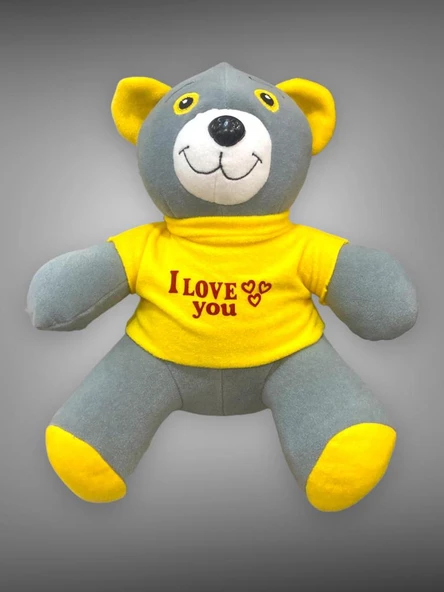 Uyku Arkadaşı Peluş Ayıcık 35 cm Gri - 2