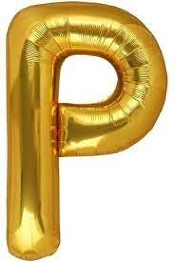 P Harf Folyo Balon GOLD 100 CM (1 METRE)