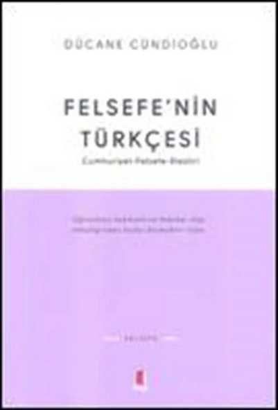 Felsefe’nin Türkçesi
