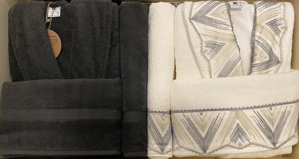 Özdilek Elite Aile Bornoz Seti - Resim 2