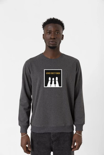 G-Dragon Home Sweet Home Füme Erkek 2ip Sweatshirt