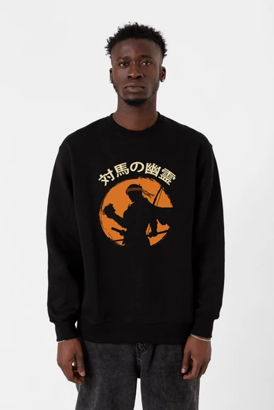 Ghost Of Tsushima The Island Japanese Siyah Erkek 2ip Sweatshirt