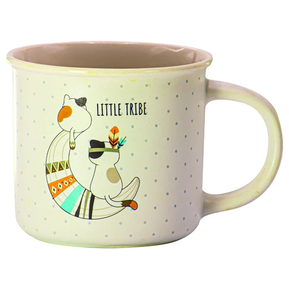 Little Trip Kupa Kedili Mug - Beyaz