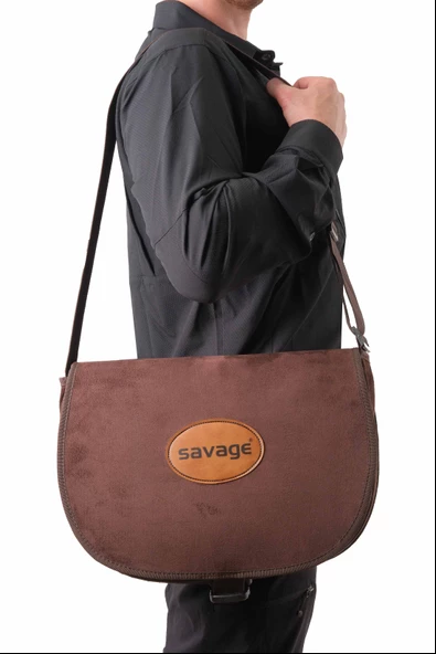 Fileli Yan Çanta - Savage - Outdoor - Kahve