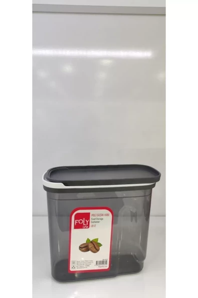 1.8 Litre Poly Erzak Saklama Kabı Kızaklı Kapak -BNM-0650