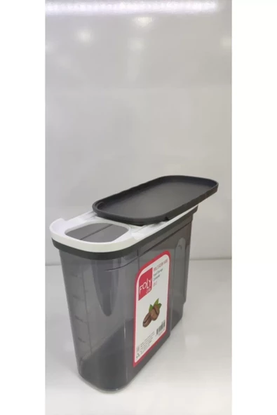 1.8 Litre Poly Erzak Saklama Kabı Kızaklı Kapak -BNM-0650 - 3