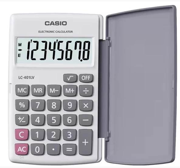 CASIO HESAP MAKİNESİ CEP TİPİ LC-401LV-WE - 1 ADET