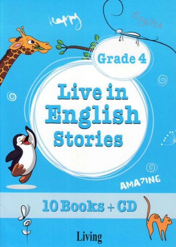 Grade 4 Live in English Stories 10 Books CD