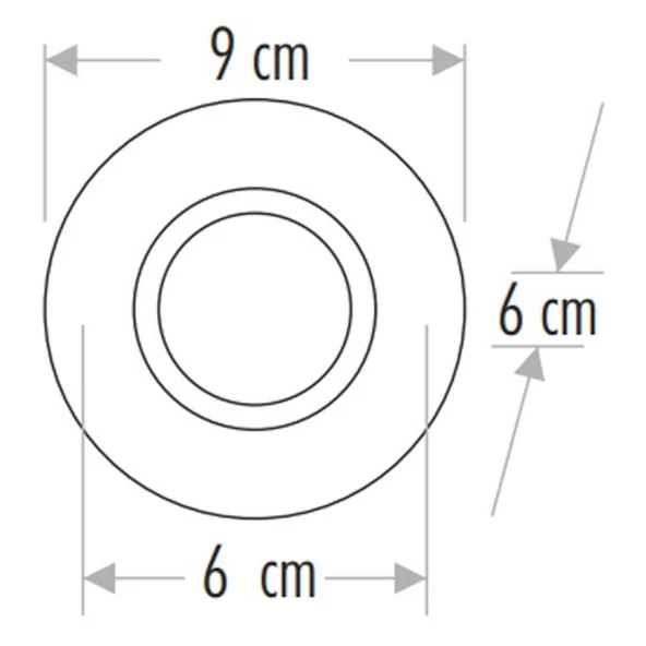 Cata Karanfil Dekoratif Cam Spot Yuvarlak CAT CT-6595 - 2