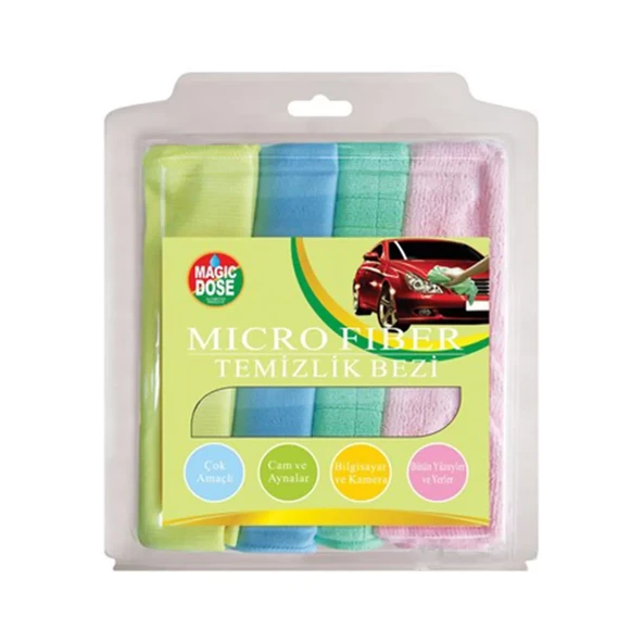 MAGİCDOSE MİKROFİBER BEZ 4 LÜ - Resim 1